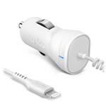 SBS - Autonabíjačka Lightning Mfi C-89 Fast Charge, biela