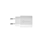 SBS - Cestovná nabíjačka Oceano 2x USB-A 2,1 A, 10 W, recyklovaná, biela